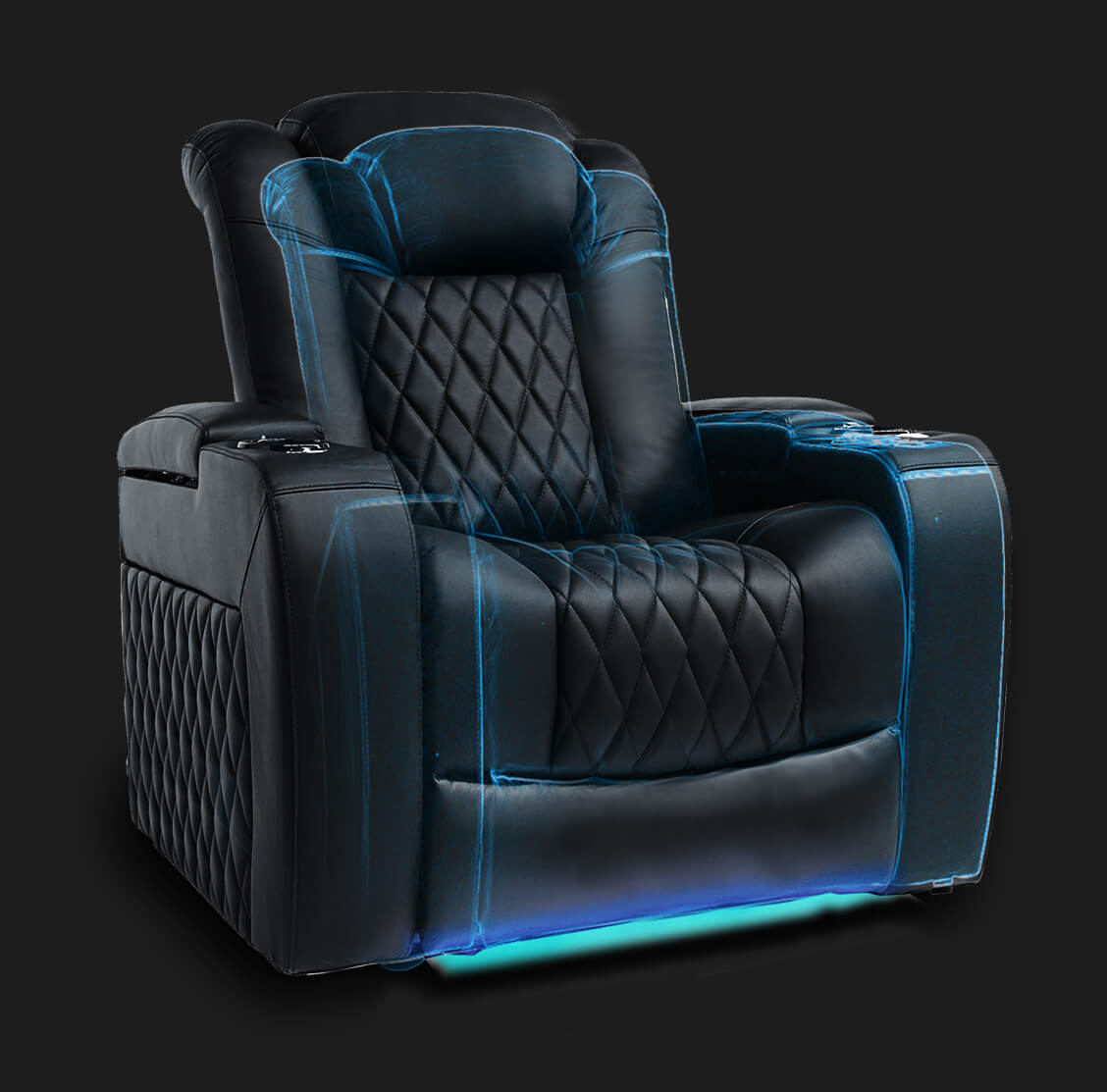 Tuscany Big and Tall is a Luxury XL Home Theater Chair