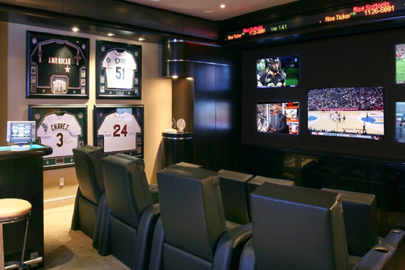 Theater Man Cave Sports Bar - Photos & Ideas