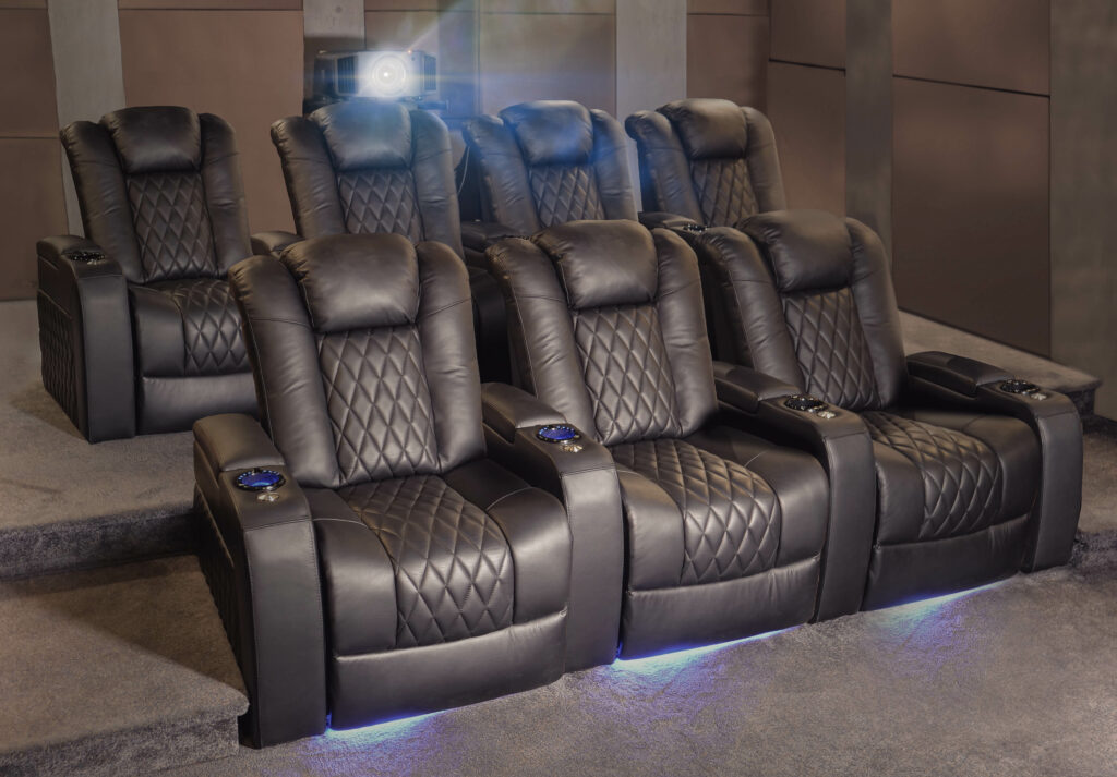 Reclining best sale theater sofa