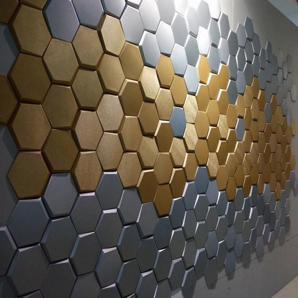 sound-proofing-is-a-great-way-to-better-your-audio-experience-and-add-to-your-home-theater-design-with-interesting-panels-like-these-bee-hive-geometric-panels