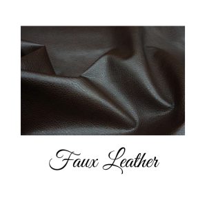 Black Vegan Leather Fabric for Upholstery Faux Leather Fabric in Cow  Leather Pattern Matte Finish 