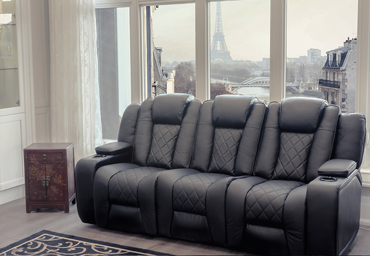 theater sectional reclining sofa