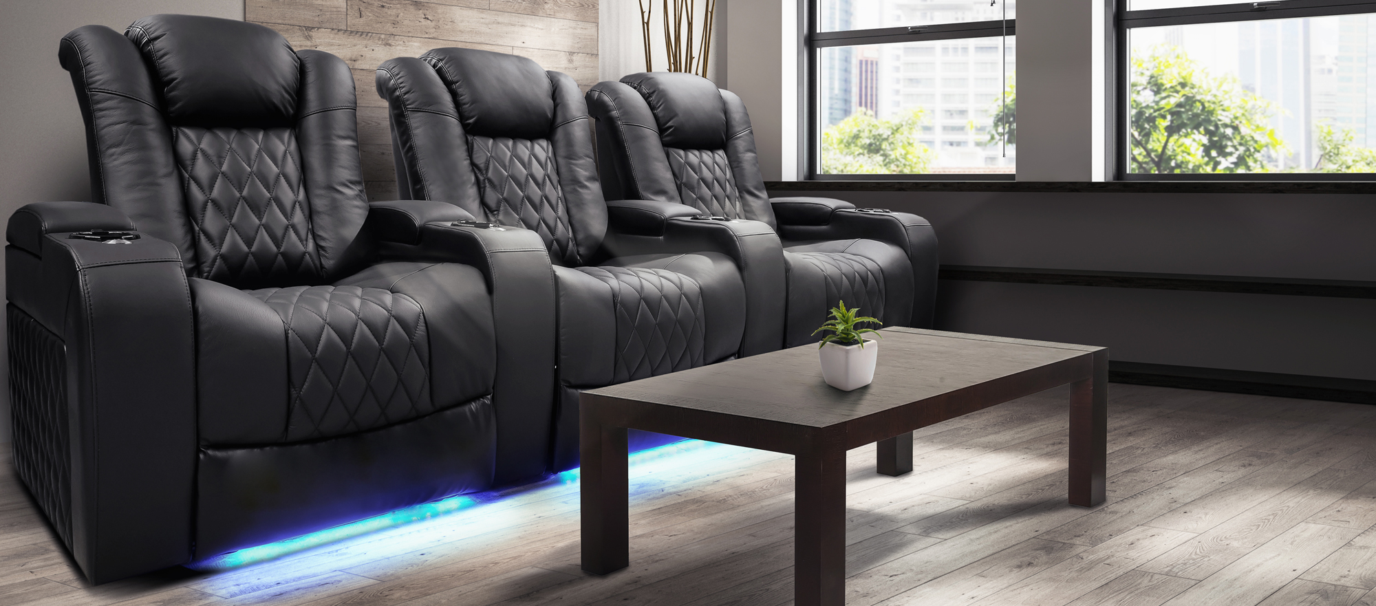 Electric Recliner Sofa Chair Luxury Leather Wall Hugger Home Theater Seat w/ USB 