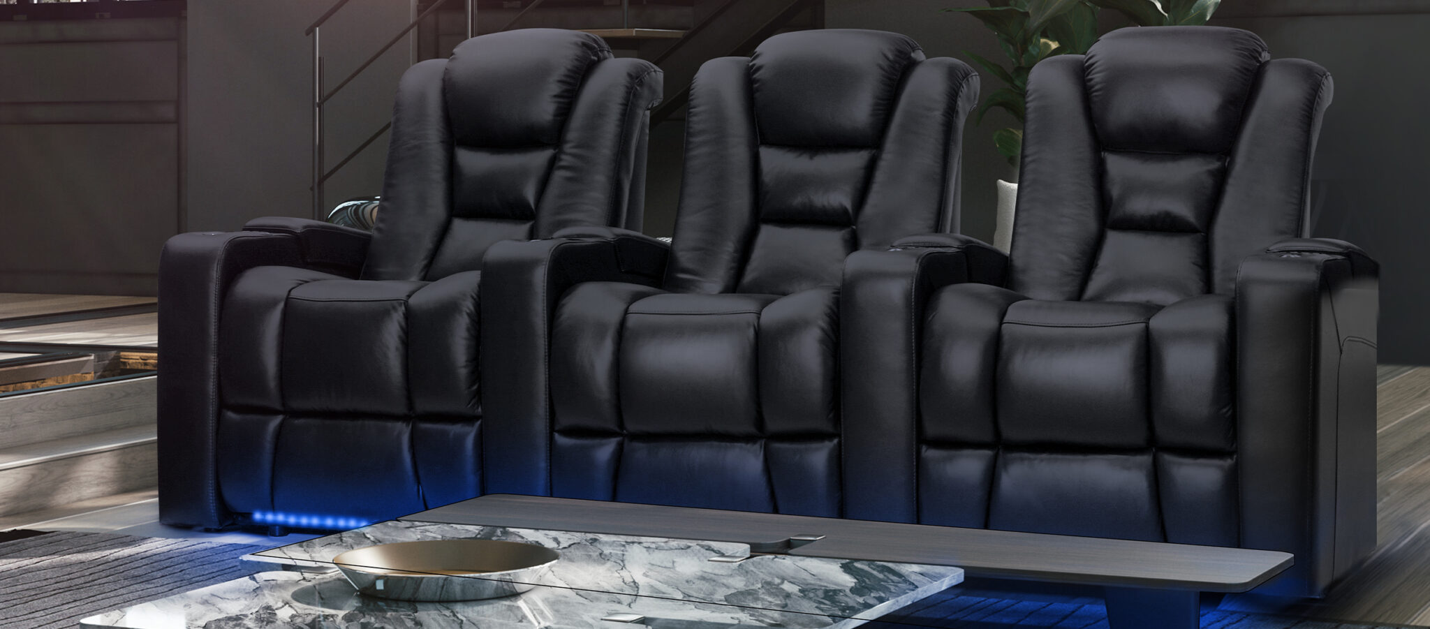 The Venice Home Theater Chair Offers Comfort and Convenience