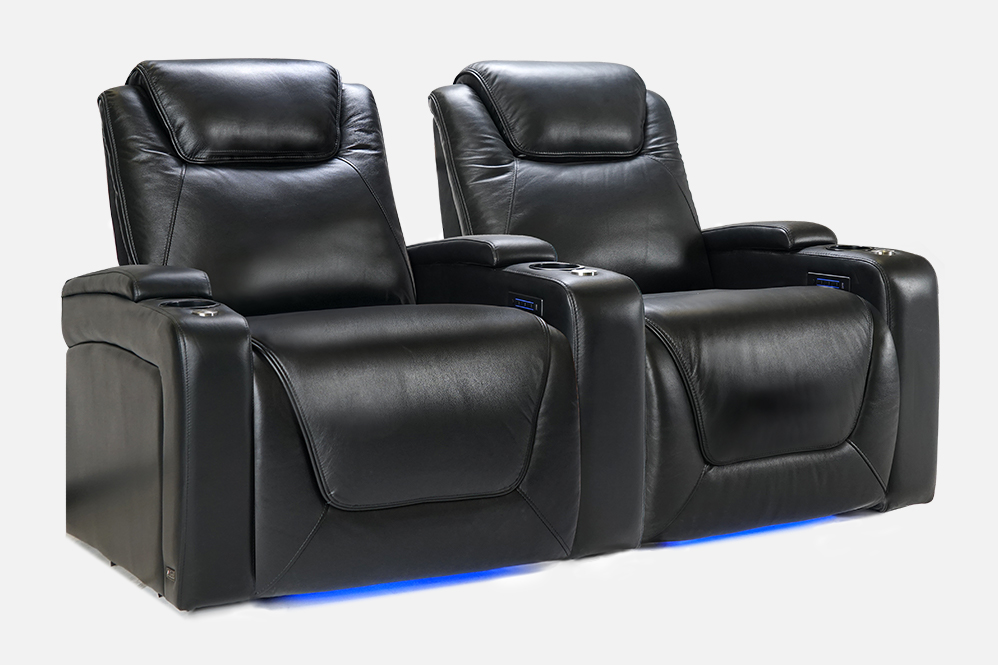 Oslo Modern XL Home Theater Leather Reclining Chairs
