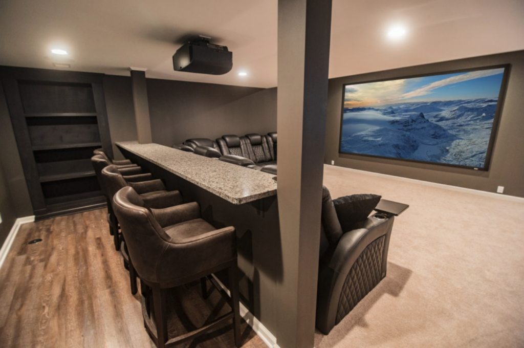 basement home theater seating