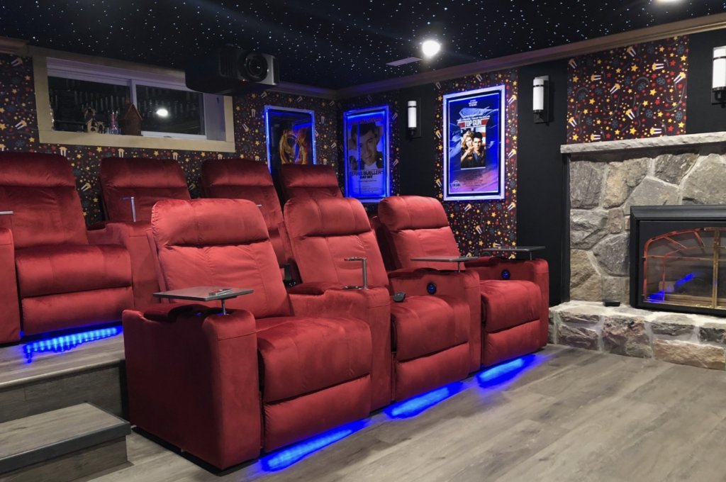 Fabric home shop theater seating