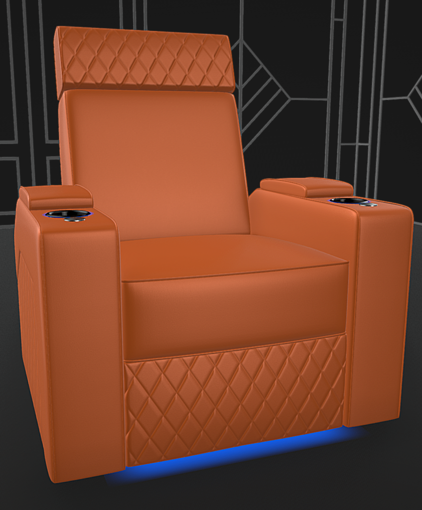 Red leather theater chairs hot sale